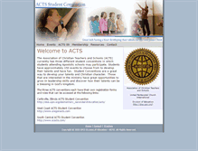Tablet Screenshot of actsstudentconvention.com